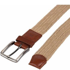 Tommy Bahama Men's Tan Khaki Stretch Braided Belt Size L/XL, 2XL